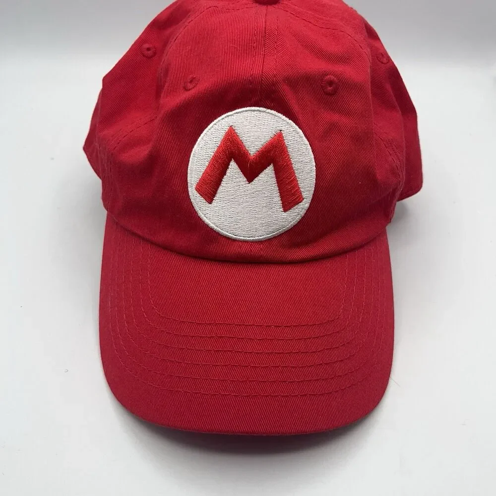 The Super Mario Bros Movie Hat Red Adjustable Ball Cap Snapback Nintendo